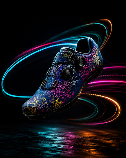 Chaussure noire rapide et voyante