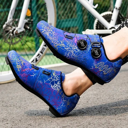 Chaussure velo route  bleue